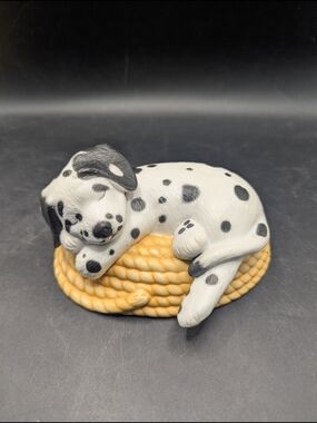 Vintage Princeton Gallery Vintage Fine Porcelain Dalmatian Figure "Dog Tired"